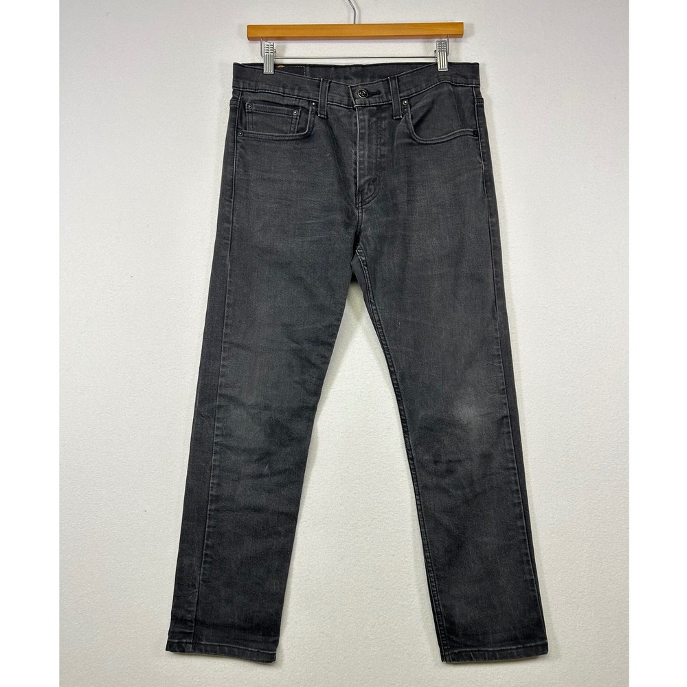 Streetwear‎ Grunge Levis Mens 31x30 Black 502 Regular Taper WaterLess Jeans